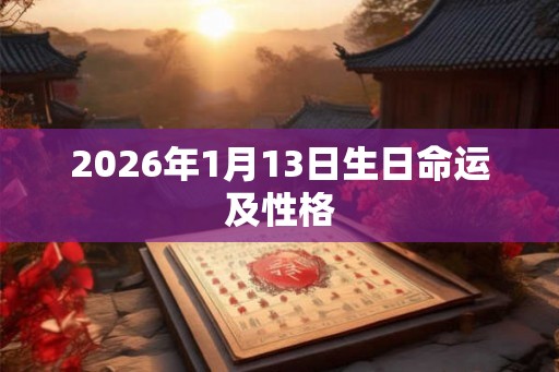 2026年1月13日生日命运及性格