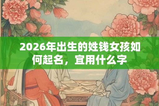 2026年出生的姓钱女孩如何起名，宜用什么字