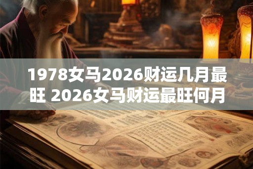 1978女马2026财运几月最旺 2026女马财运最旺何月
