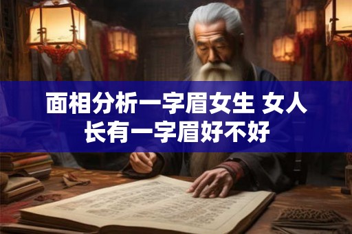 面相分析一字眉女生 女人长有一字眉好不好 面相分析一字眉女生 女人长有一字眉好不好
