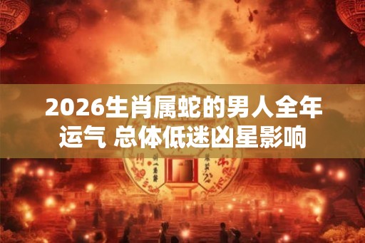 2026生肖属蛇的男人全年运气 总体低迷凶星影响