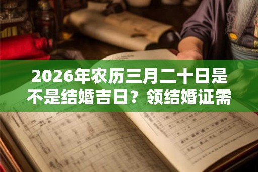 2026年农历三月二十日是不是结婚吉日？领结婚证需要做什么？
