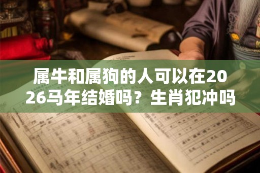 属牛和属狗的人可以在2026马年结婚吗？生肖犯冲吗？
