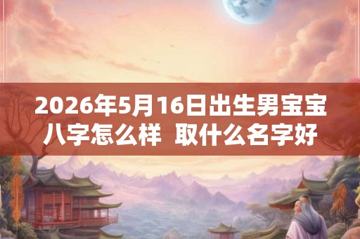 2026年5月16日出生男宝宝八字怎么样  取什么名字好