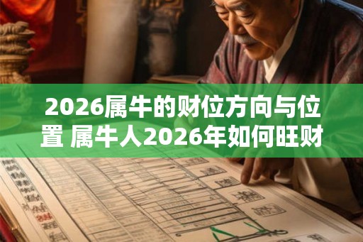 2026属牛的财位方向与位置 属牛人2026年如何旺财
