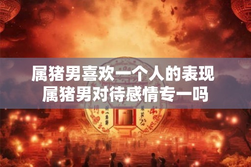 属猪男喜欢一个人的表现 属猪男对待感情专一吗