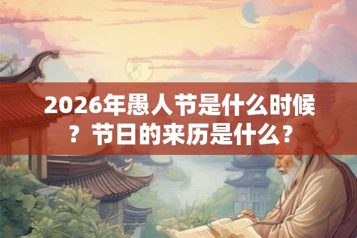 2026年愚人节是什么时候?节日的来历是什么? 2026年愚人节是什么时候?节日的来历是什么?
