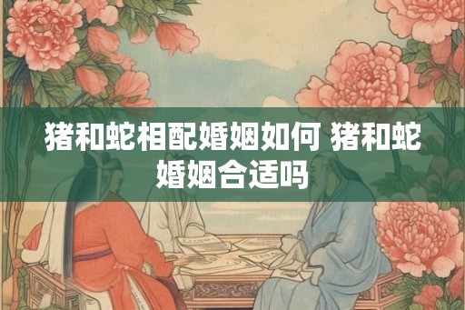猪和蛇相配婚姻如何 猪和蛇婚姻合适吗