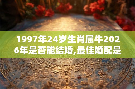 1997年24岁生肖属牛2026年是否能结婚,最佳婚配是谁 1997年24岁生肖属牛2026年是否能结婚,最佳婚配是谁