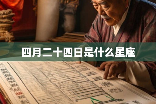 四月二十四日是什么星座