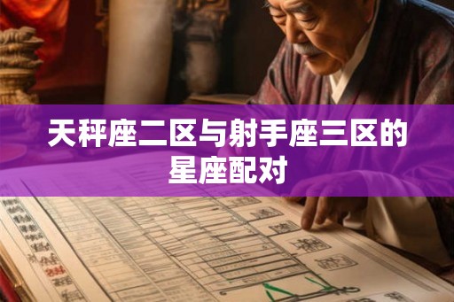 天秤座二区与射手座三区的星座配对 天秤座二区与射手座三区的星座配对