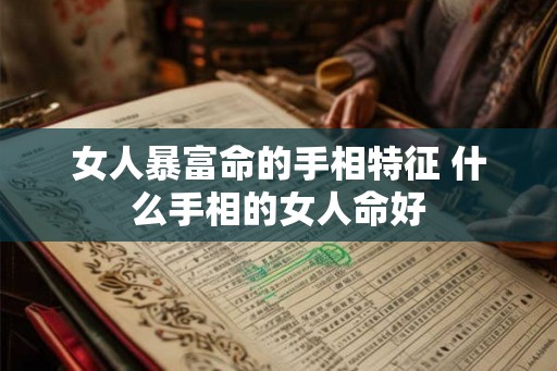 女人暴富命的手相特征 什么手相的女人命好