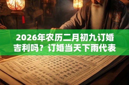 2026年农历二月初九订婚吉利吗？订婚当天下雨代表什么？