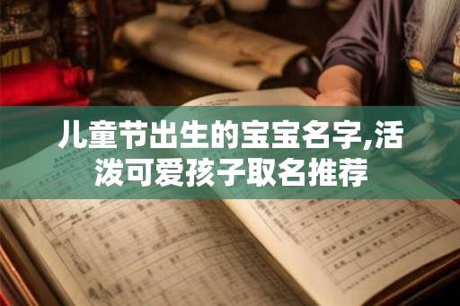 儿童节出生的宝宝名字,活泼可爱孩子取名推荐