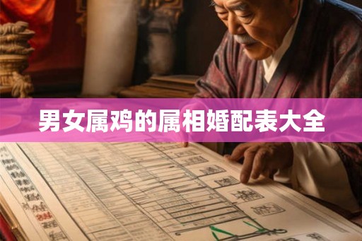 男女属鸡的属相婚配表大全