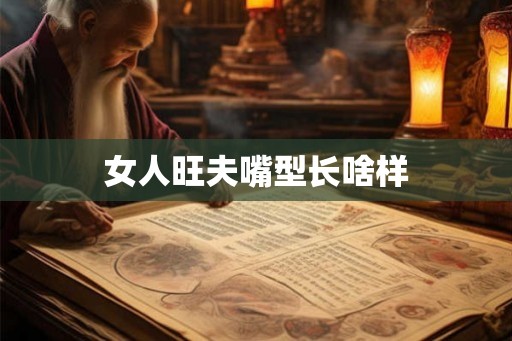 女人旺夫嘴型长啥样