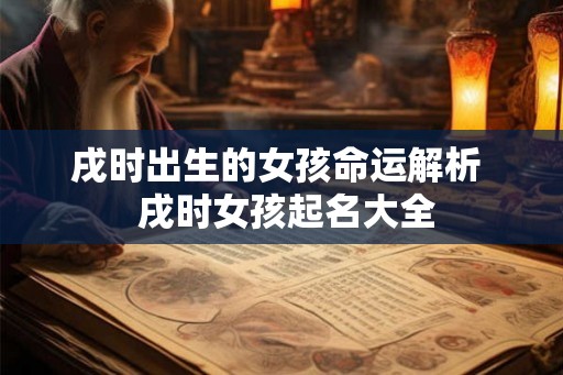 戌时出生的女孩命运解析 戌时女孩起名大全 戌时出生的女孩命运解析 戌时女孩起名大全