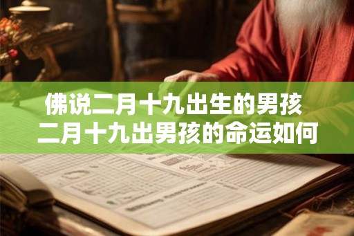佛说二月十九出生的男孩 二月十九出男孩的命运如何