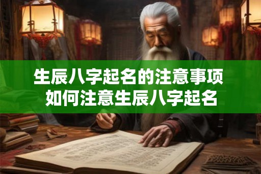 生辰八字起名的注意事项 如何注意生辰八字起名