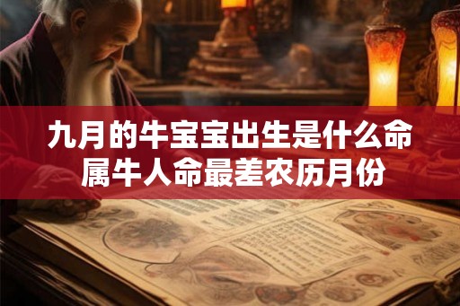 九月的牛宝宝出生是什么命 属牛人命最差农历月份