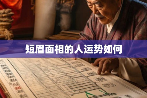 短眉面相的人运势如何