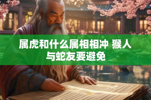 属虎和什么属相相冲 猴人与蛇友要避免