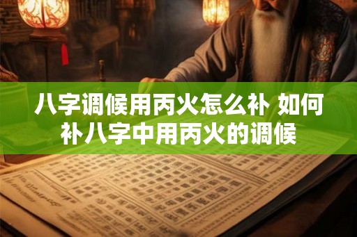 八字调候用丙火怎么补 如何补八字中用丙火的调候 八字调候用丙火怎么补 如何补八字中用丙火的调候