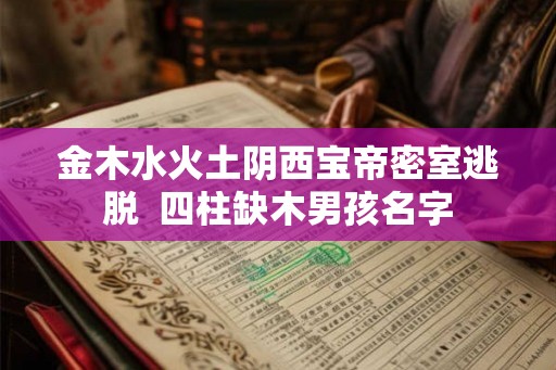 金木水火土阴西宝帝密室逃脱  四柱缺木男孩名字