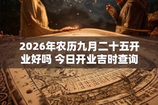 2026年农历九月二十五开业好吗 今日开业吉时查询 2026年农历九月二十五开业好吗 今日开业吉时查询