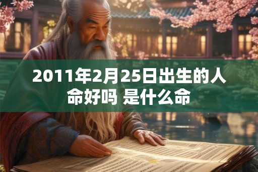 2011年2月25日出生的人命好吗 是什么命