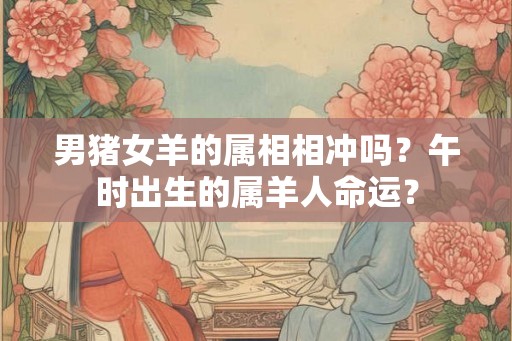 男猪女羊的属相相冲吗？午时出生的属羊人命运？