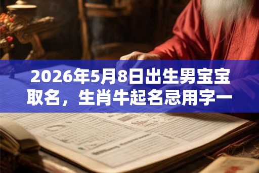 2026年5月8日出生男宝宝取名，生肖牛起名忌用字一览！