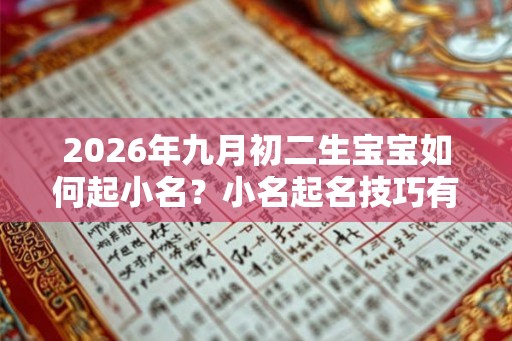 2026年九月初二生宝宝如何起小名？小名起名技巧有哪些？