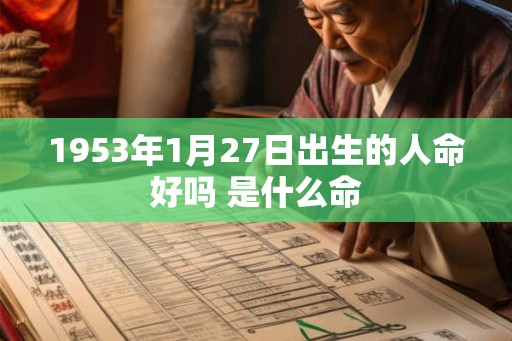 1953年1月27日出生的人命好吗 是什么命