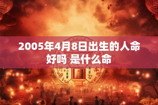 2005年4月8日出生的人命好吗 是什么命