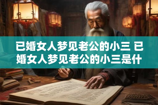 已婚女人梦见老公的小三 已婚女人梦见老公的小三是什么意思