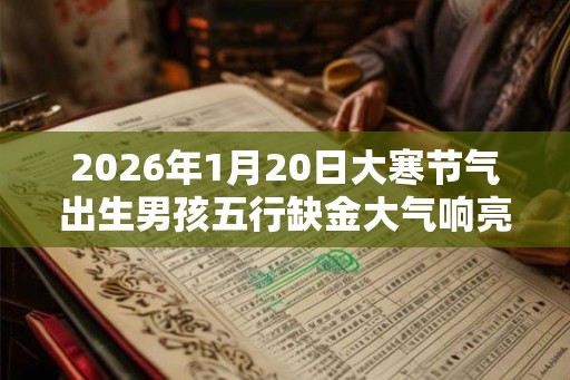 2026年1月20日大寒节气出生男孩五行缺金大气响亮名字