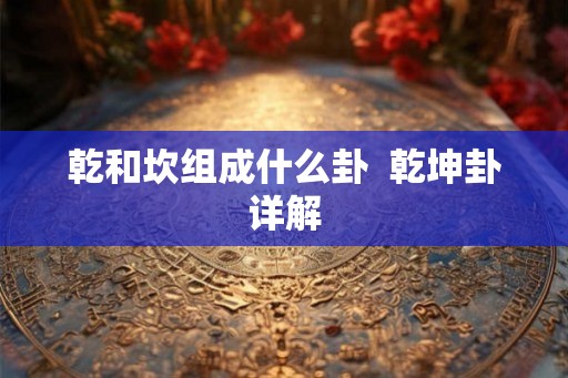乾和坎组成什么卦  乾坤卦详解