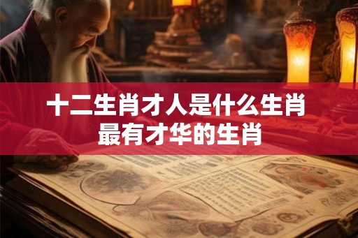 十二生肖才人是什么生肖 最有才华的生肖