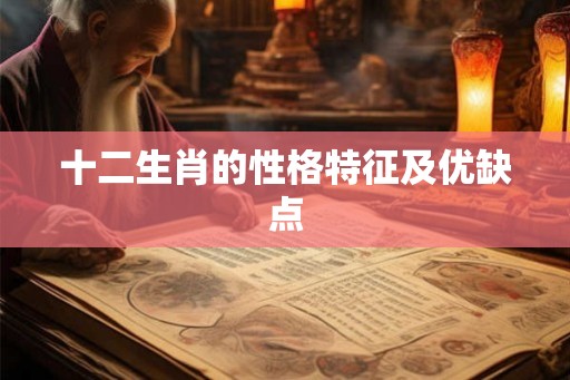 十二生肖的性格特征及优缺点