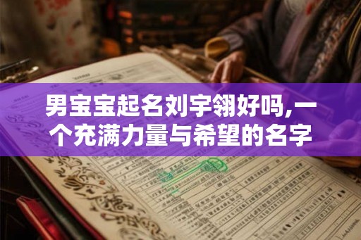 男宝宝起名刘宇翎好吗,一个充满力量与希望的名字
