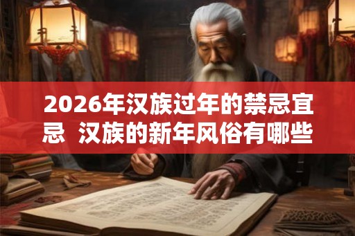 2026年汉族过年的禁忌宜忌 汉族的新年风俗有哪些 2026年汉族过年的禁忌宜忌 汉族的新年风俗有哪些