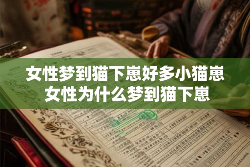 女性梦到猫下崽好多小猫崽 女性为什么梦到猫下崽