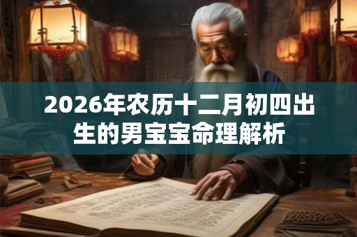 2026年农历十二月初四出生的男宝宝命理解析
