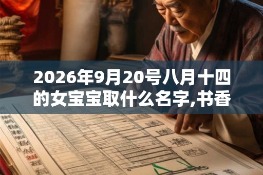 2026年9月20号八月十四的女宝宝取什么名字,书香气质