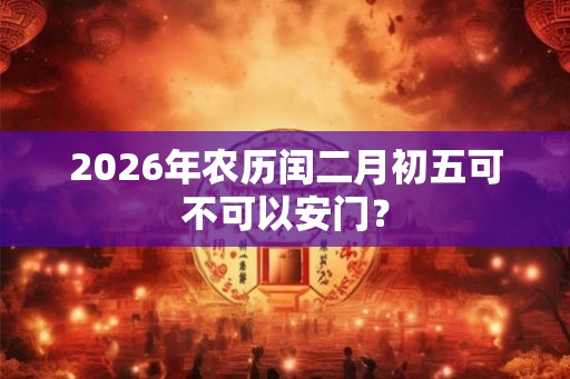 2026年农历闰二月初五可不可以安门？