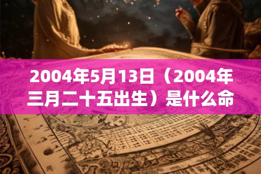 2004年5月13日（2004年三月二十五出生）是什么命_命运如何