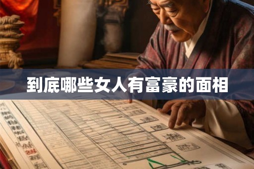 到底哪些女人有富豪的面相