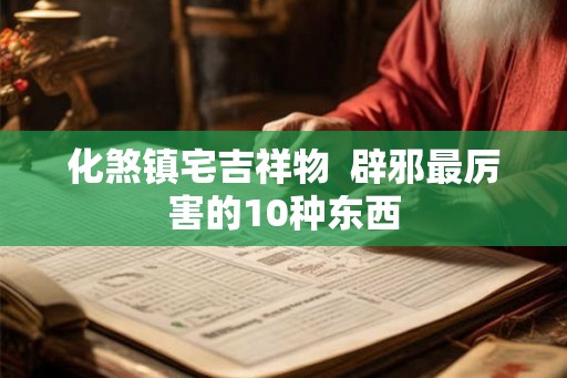 化煞镇宅吉祥物  辟邪最厉害的10种东西