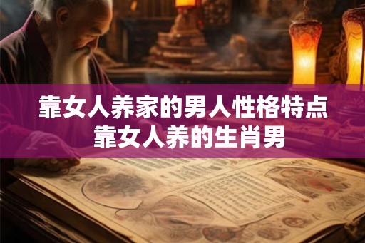 靠女人养家的男人性格特点  靠女人养的生肖男